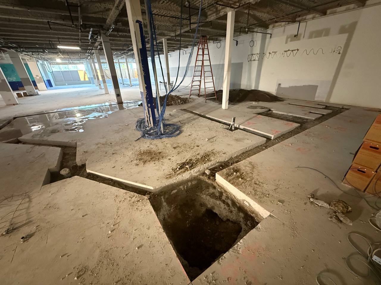 Cutting Concrete Floor